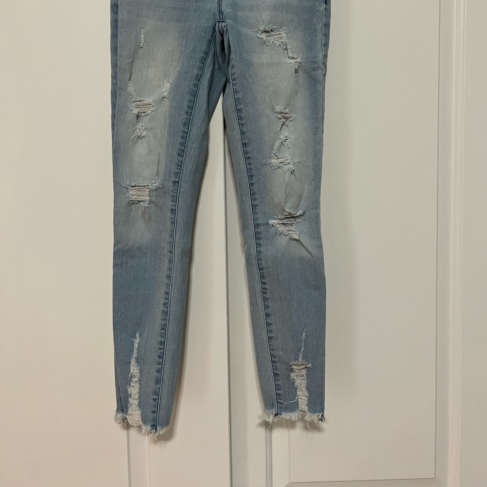 Missimo raw hem roped jegging